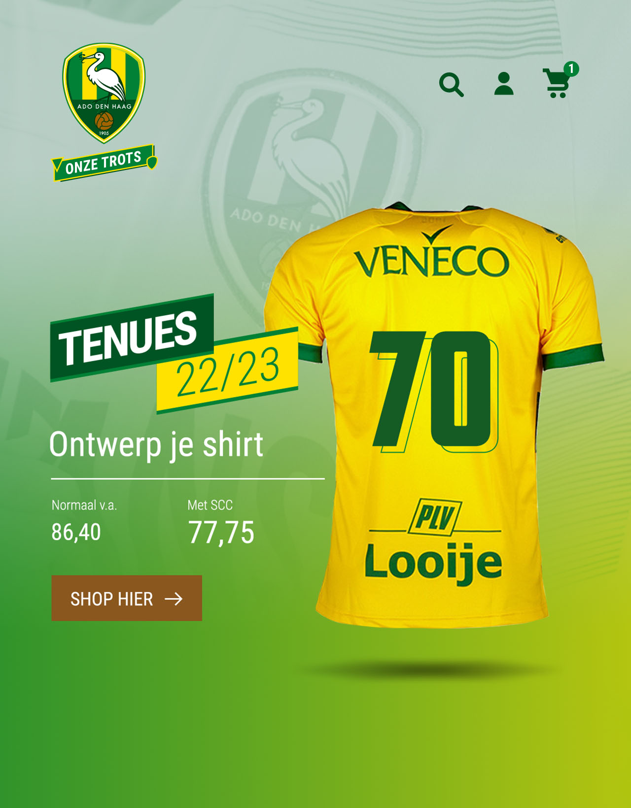 Officiële website en fanshop voor ADO Den Haag.